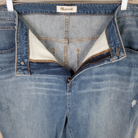 Madewell Classic Straight Distressed Denim Jeans Magic Pockets 43x25.5 ***Read** - Picture 7 of 13
